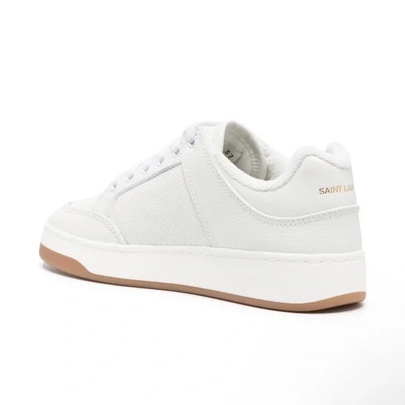 Saint Laurent YSL SL/61 lace-up white leather sneakers EU39.5, US9 - Picture 3 of 13